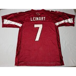 ARIZONA CARDINALS MATT LEINART #7 REEBOK On Field Nylon Red Jersey - Men Large